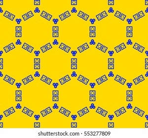 Decorative wallpaper design in shape.Vector seamless pattern.