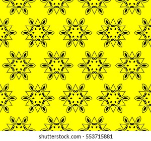 Decorative wallpaper design in shape.Vector seamless pattern.