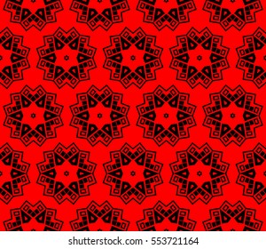 Decorative wallpaper design in shape.Vector seamless pattern.