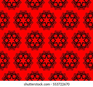 Decorative wallpaper design in shape.Vector seamless pattern.