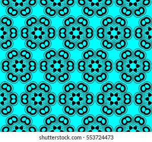 Decorative wallpaper design in shape.Vector seamless pattern.