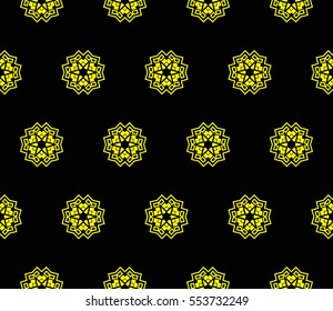 Decorative wallpaper design in shape.Vector seamless pattern.