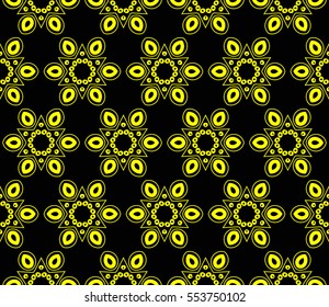 Decorative wallpaper design in shape.Vector seamless pattern.