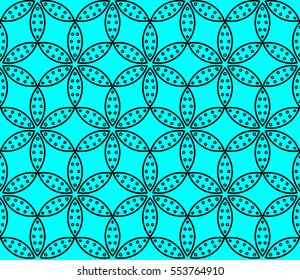 Decorative wallpaper design in shape.Vector seamless pattern.
