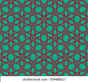 Decorative wallpaper design in shape.Vector seamless pattern.