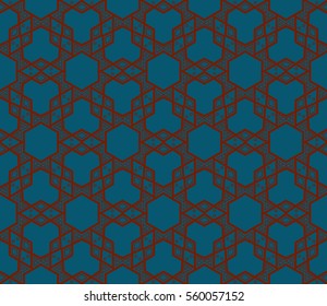 Decorative wallpaper design in shape.Vector seamless pattern.
