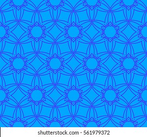 Decorative wallpaper design in shape.Vector seamless pattern.