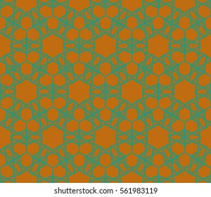 Decorative wallpaper design in shape.Vector seamless pattern.