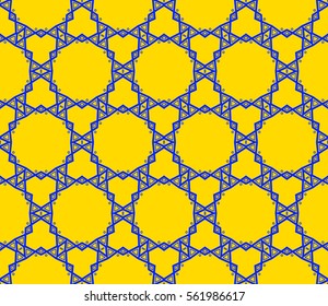 Decorative wallpaper design in shape.Vector seamless pattern.