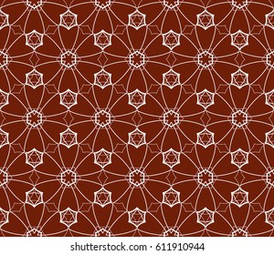 Decorative wallpaper design in shape.Vector seamless pattern.