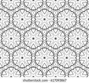 Decorative wallpaper design in shape.Vector seamless pattern.