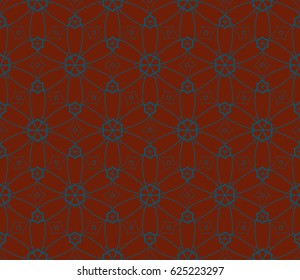 Decorative wallpaper design in shape.Vector seamless pattern.