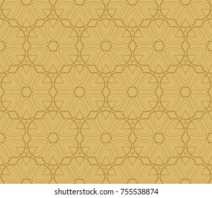 Decorative wallpaper design in shape.Vector seamless pattern.