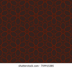Decorative wallpaper design in shape.Vector seamless pattern.