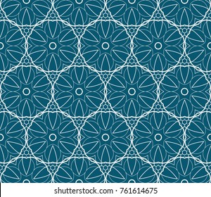 Decorative wallpaper design in shape.Vector seamless pattern.