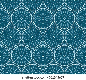 Decorative wallpaper design in shape.Vector seamless pattern.