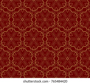 Decorative wallpaper design in shape.Vector seamless pattern.