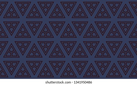 Decorative wallpaper design.Vector abstract background.Modern geometric seamless pattern. for holiday decoration, holiday packaging Vector seamless pattern