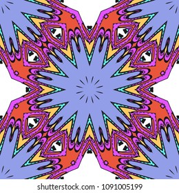 Decorative wallpaper for interior design. Modern geometric ornament. Seamless vector illustration.