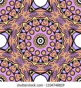 Decorative wallpaper for interior design. Modern geometric ornament. Seamless vector illustration.