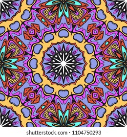 Decorative wallpaper for interior design. Modern geometric ornament. Seamless vector illustration.