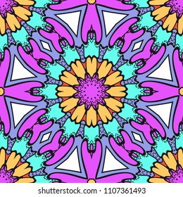 Decorative wallpaper for interior design. Modern geometric ornament. Seamless vector illustration.