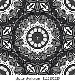 Decorative wallpaper for interior design. Modern geometric ornament. Seamless vector illustration.