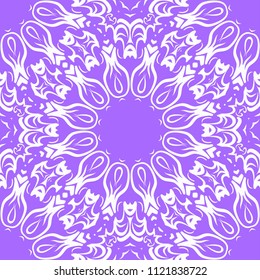 Decorative wallpaper for interior design. Modern geometric floral ornament. Seamless vector illustration.