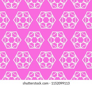 Decorative wallpaper for interior design. Modern art-deco geometric ornament. Seamless vector illustration.