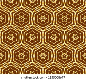 Decorative wallpaper for interior design. Modern art-deco geometric ornament. Seamless vector illustration.
