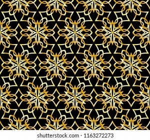 Decorative wallpaper for interior design. Modern art-deco geometric ornament. Seamless vector illustration.