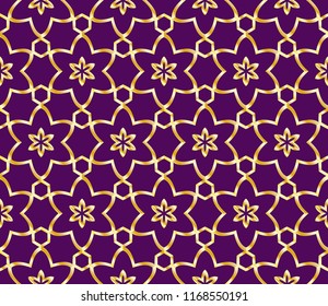 Decorative wallpaper for interior design. Modern art-deco geometric ornament. Seamless vector illustration.