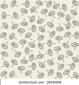 Decorative wallpaper made of violets