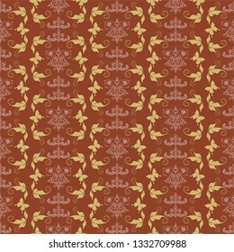 Decorative wallpaper seamless patterns for your design. Vector image