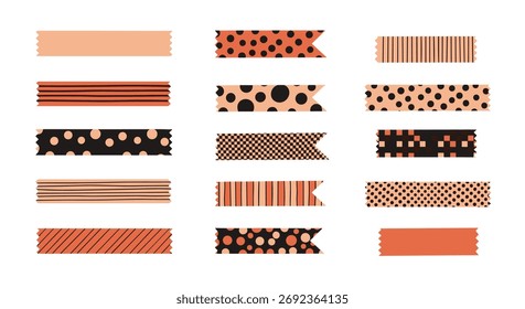 Decorative washi tape collection featuring various patterns, perfect for crafting, scrapbooking, and adding a touch of style to any project with creative flair