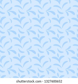 Decorative water drops splash leafs texture pattern. Abstract seamless pattern. Abstract background. Ornament for fabric, print, wallpaper, wrapping, textile