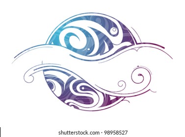 Decorative water wave