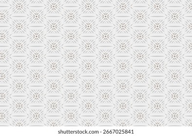Decorative Watercolor Square Flower Pattern Seamless Tile Art