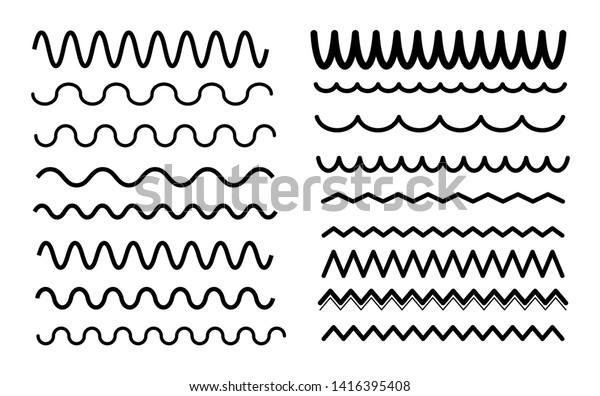 Decorative wave divider\
vector collection