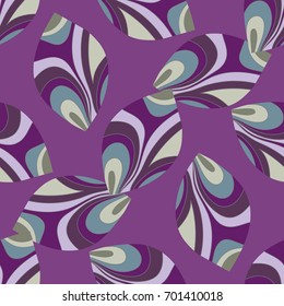 Decorative waves in abstract seamless patterns.