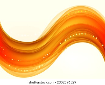 Decorative wavy shapes with dots background