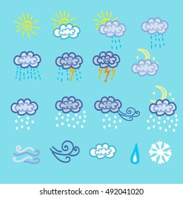Decorative weather icons
