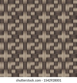 Decorative weave fabric seamless pattern. Vector illustration