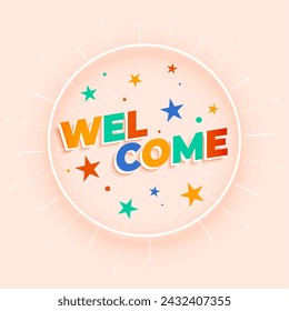 decorative welcome background invite your guest to event vector