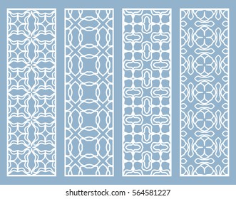 Los motivos decorativos de los bordes de los encajes blancos. Ornamento tribal étnico árabe, indio, turco, plantillas de marcadores establecidas. Elementos de diseño aislados. Borde floral geométrico estilizado, colección de moda