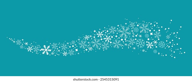 Fondo decorativo de invierno con copos de nieve dibujados a mano, nieve, estrellas, ilustración de Elementos de diseño Fondo decorativo de invierno con copos de nieve dibujados a mano, nieve, estrellas, ilustración de Elementos de diseño 