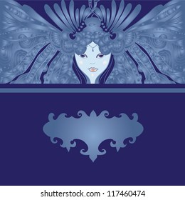 Decorative winter card