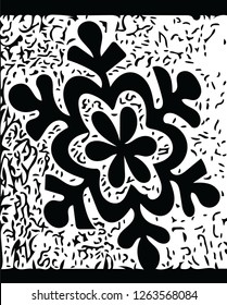 Decorative winter snowflake vector pattern creative shape design for many ideas