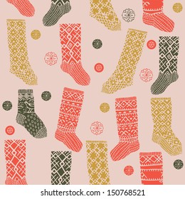 Decorative winter stockings