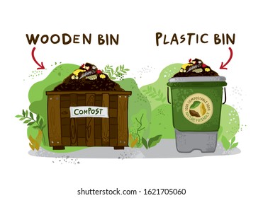 Wooden Compost Bin Images Stock Photos Vectors Shutterstock